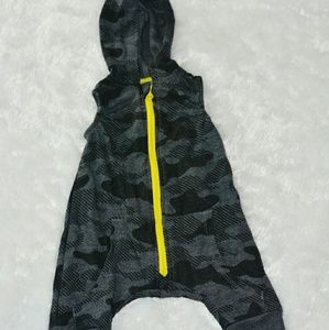 Hooded Sleeveless Romper